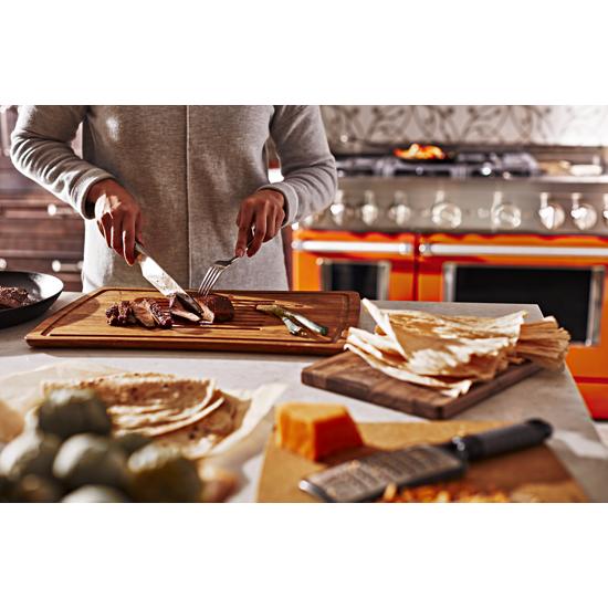 Model: KFGC558JSC | KitchenAid KitchenAid® 48'' Smart Commercial-Style Gas Range with Griddle