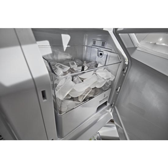 Kitchenaid Krff507hps 26 8 Cu Ft 36 Inch Width Standard Depth French Door Refrigerator With Exterior Ice And Water And Printshield Finish Krff507hps Appliance Direct