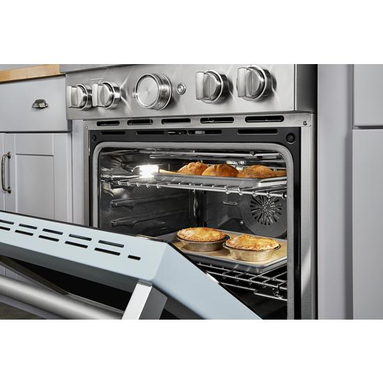 Model: KFDC500JMB | KitchenAid KitchenAid® 30'' Smart Commercial-Style Dual Fuel Range with 4 Burners