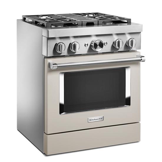 Model: KFDC500JMH | KitchenAid KitchenAid® 30'' Smart Commercial-Style Dual Fuel Range with 4 Burners
