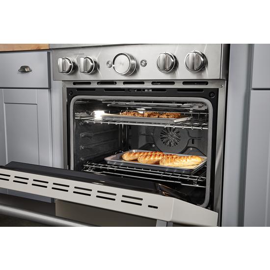 Model: KFDC500JMH | KitchenAid KitchenAid® 30'' Smart Commercial-Style Dual Fuel Range with 4 Burners