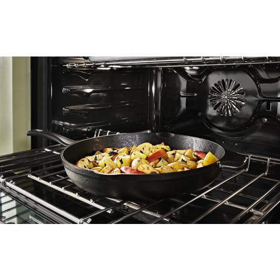 Model: KFDC500JSC | KitchenAid KitchenAid® 30'' Smart Commercial-Style Dual Fuel Range with 4 Burners