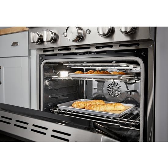 Model: KFDC500JSS | KitchenAid KitchenAid® 30'' Smart Commercial-Style Dual Fuel Range with 4 Burners