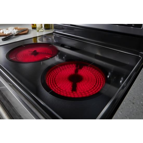 Model: KFEG504KPS | KitchenAid 30-Inch 5 Element Electric Convection Range with PrintShield™ Finish