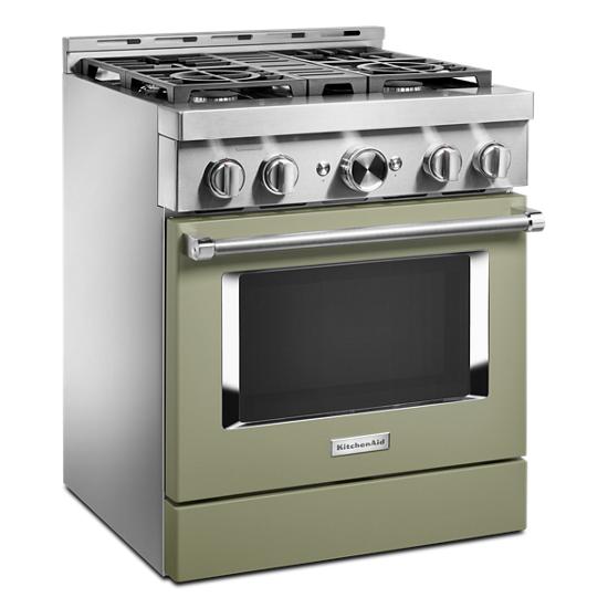 Model: KFGC500JAV | KitchenAid KitchenAid® 30'' Smart Commercial-Style Gas Range with 4 Burners