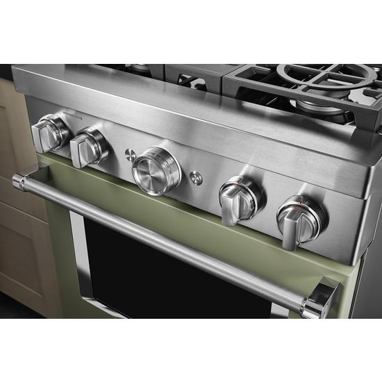 Model: KFGC500JAV | KitchenAid KitchenAid® 30'' Smart Commercial-Style Gas Range with 4 Burners