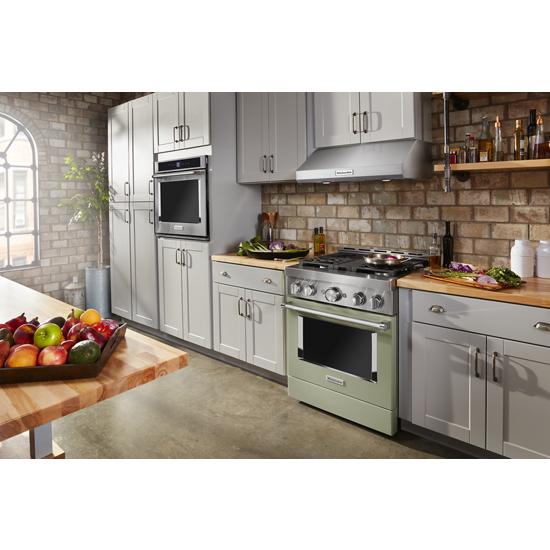 Model: KFGC500JAV | KitchenAid KitchenAid® 30'' Smart Commercial-Style Gas Range with 4 Burners