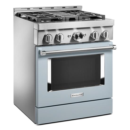 Model: KFGC500JMB | KitchenAid KitchenAid® 30'' Smart Commercial-Style Gas Range with 4 Burners