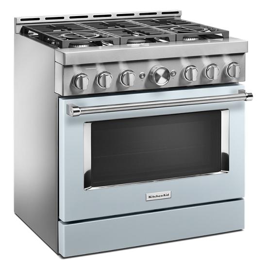 Model: KFGC506JMB | KitchenAid KitchenAid® 36'' Smart Commercial-Style Gas Range with 6 Burners