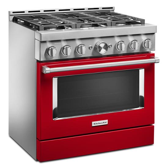 Model: KFGC506JPA | KitchenAid KitchenAid® 36'' Smart Commercial-Style Gas Range with 6 Burners