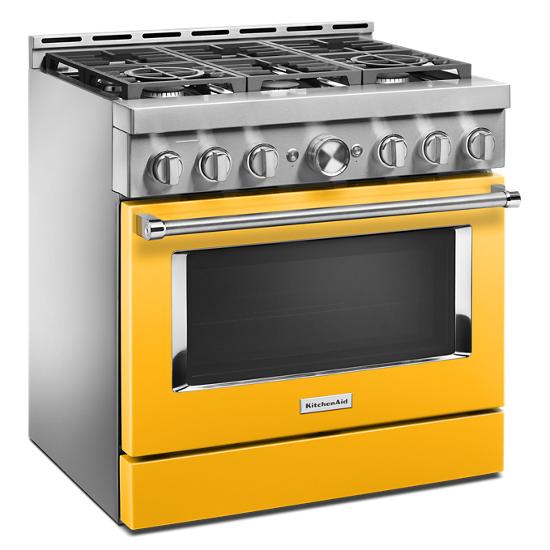 Model: KFGC506JYP | KitchenAid KitchenAid® 36'' Smart Commercial-Style Gas Range with 6 Burners
