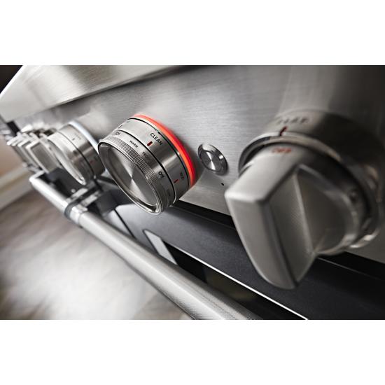 Model: KFGC558JBK | KitchenAid KitchenAid® 48'' Smart Commercial-Style Gas Range with Griddle