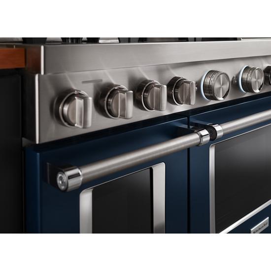 Model: KFGC558JIB | KitchenAid KitchenAid® 48'' Smart Commercial-Style Gas Range with Griddle