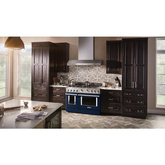 Model: KFGC558JIB | KitchenAid KitchenAid® 48'' Smart Commercial-Style Gas Range with Griddle