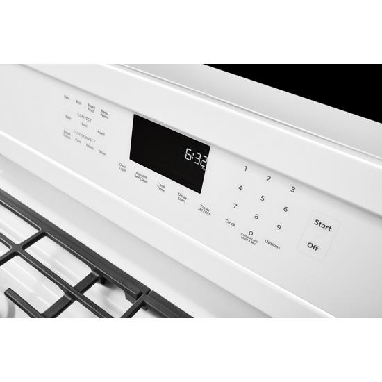 Model: KFGG500EWH | KitchenAid 30-Inch 5-Burner Gas Convection Range