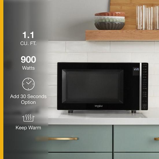 whirlpool microwave wmc30311lb