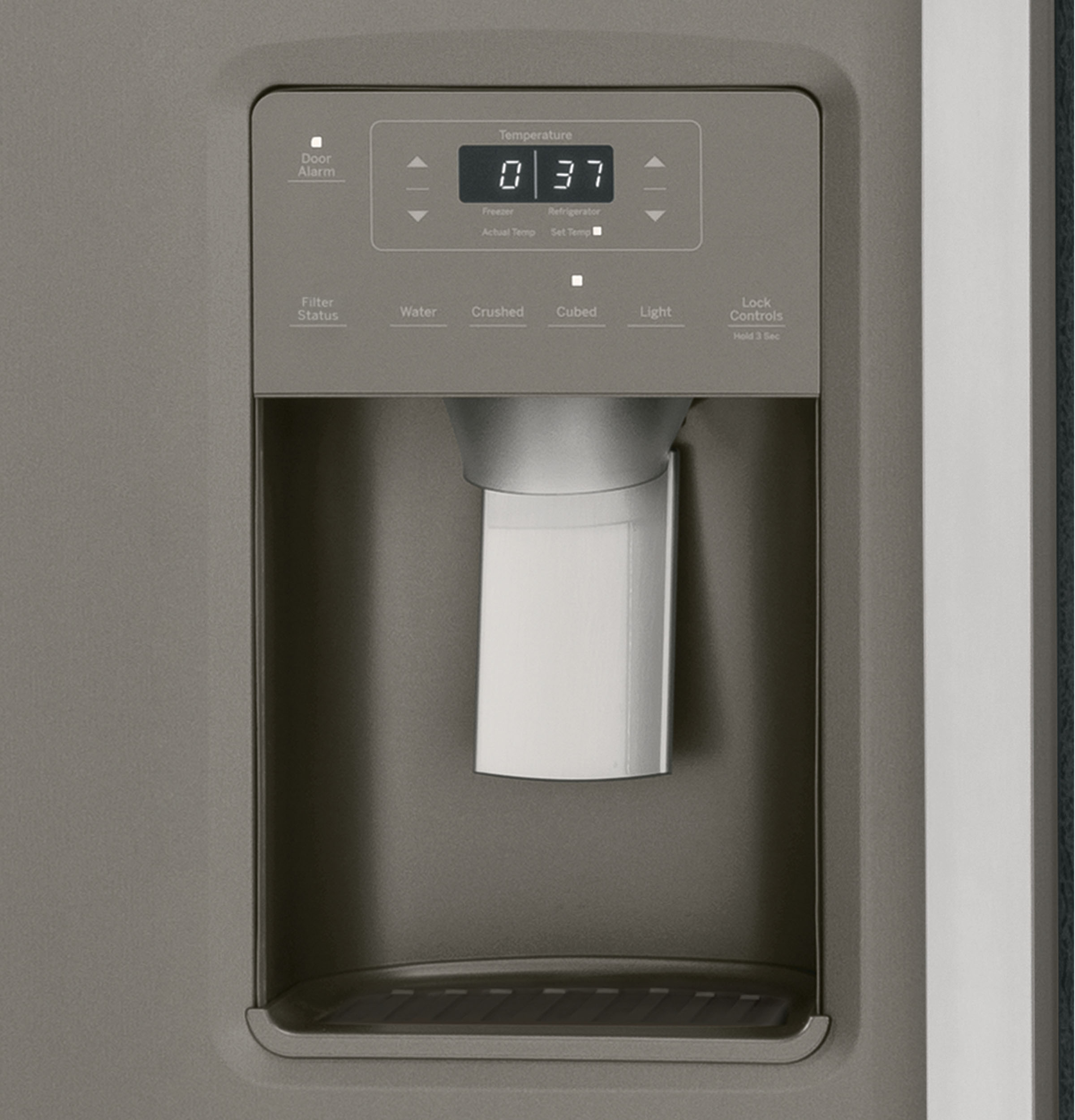 Model: GSS25GMPESSD | GE GE® 25.3 Cu. Ft. Side-By-Side Refrigerator