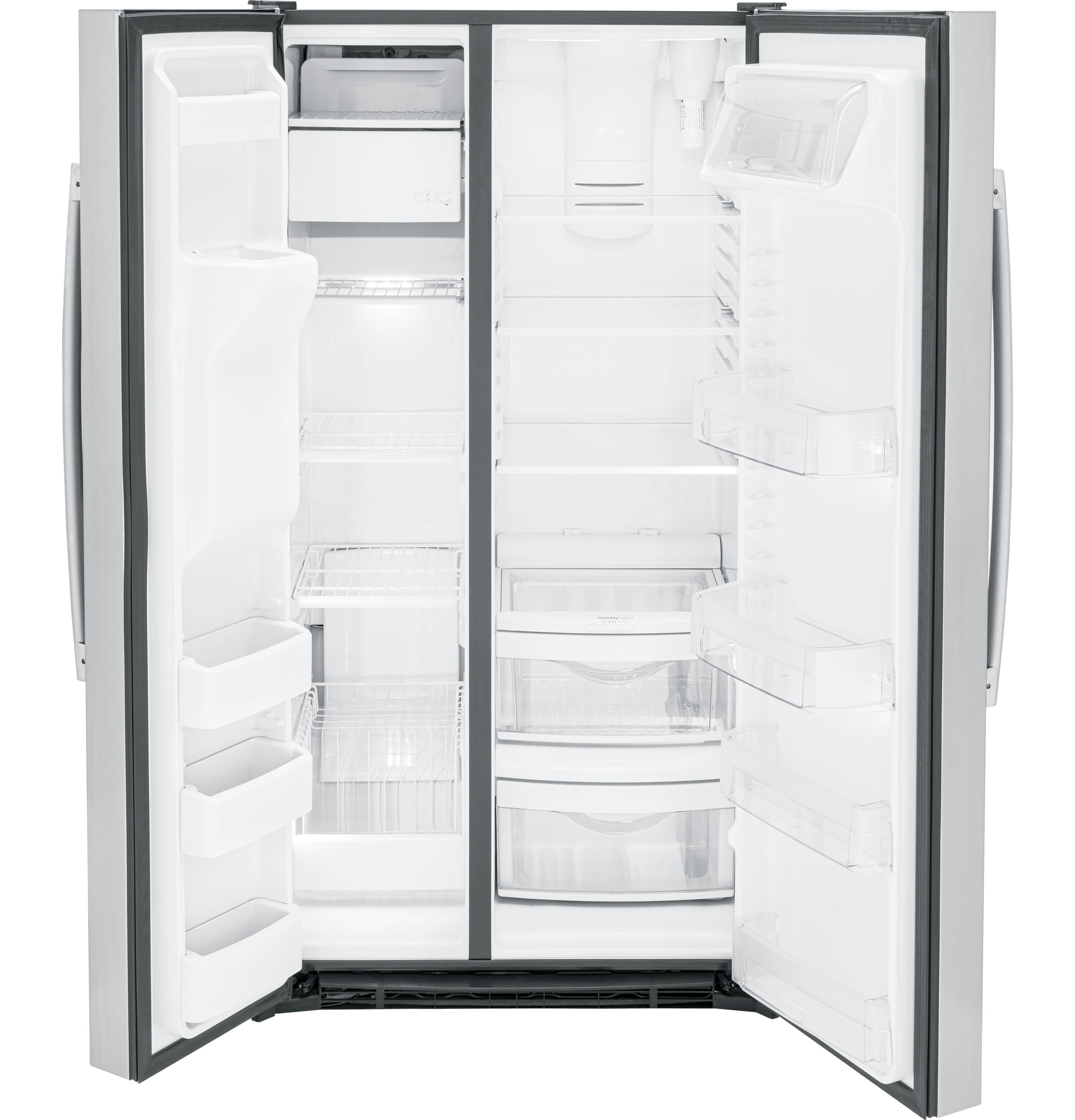 Model: GSS25GYPFS-OB | GE GE® 25.3 Cu. Ft. Side-By-Side Refrigerator