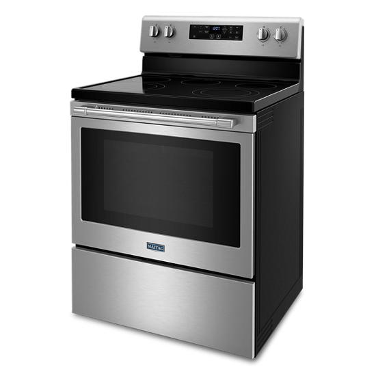 Maytag MER7700LZ Electric Range with Air Fryer and Basket 5.3 cu