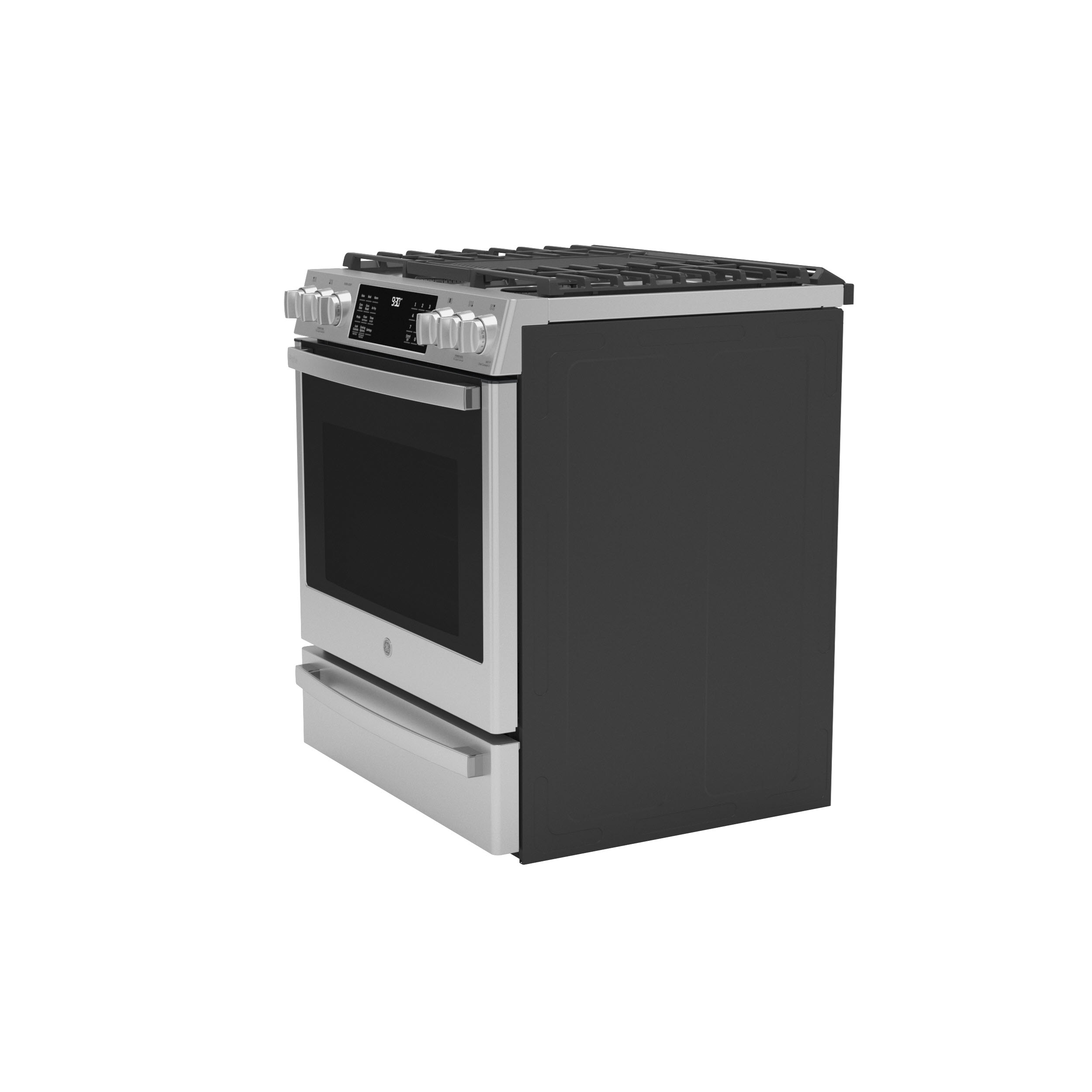 Model: PGS930YPFS | GE Profile GE Profile™ 30" Smart Slide-In Front-Control Gas Fingerprint Resistant Range with No Preheat Air Fry