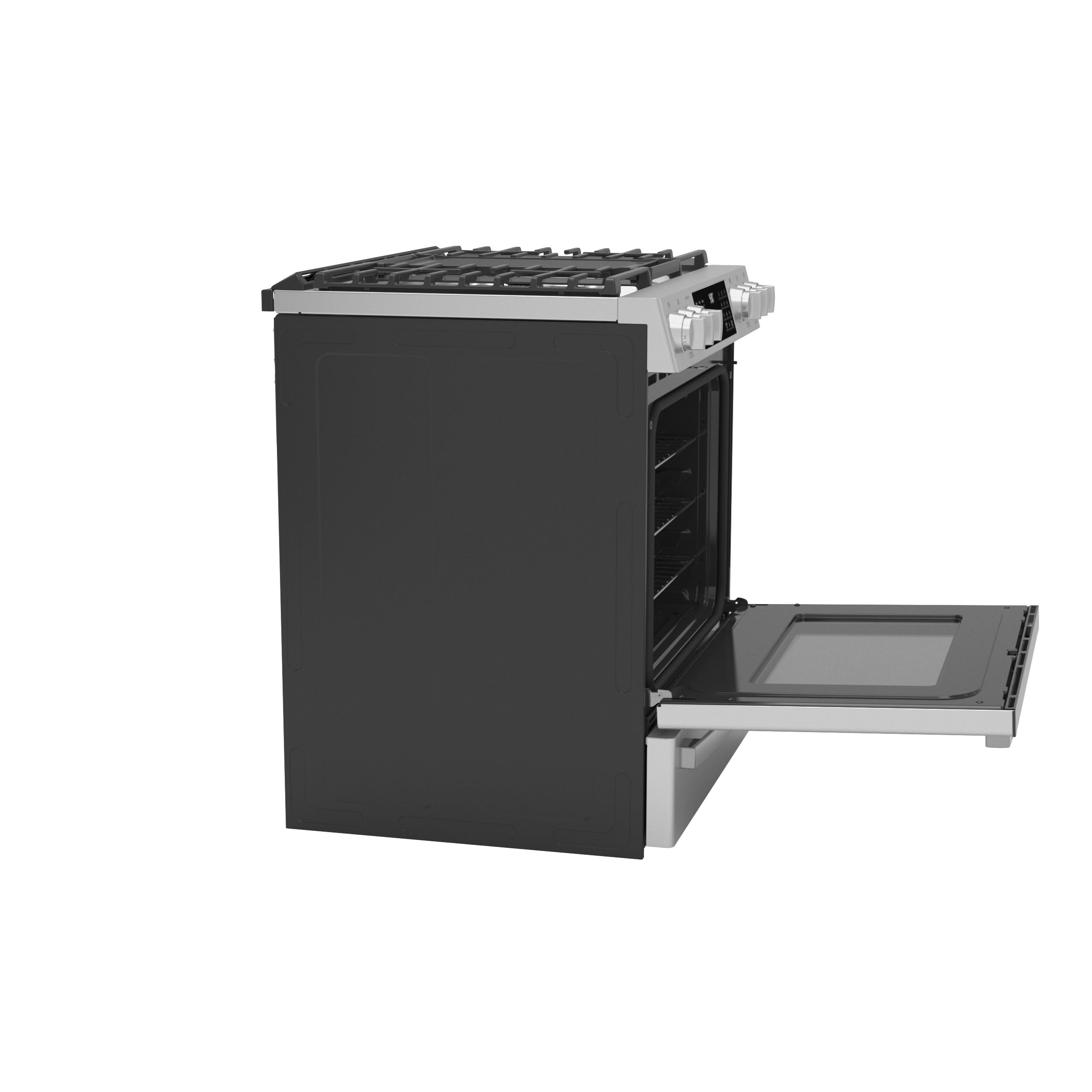 Model: PGS930YPFS | GE Profile GE Profile™ 30" Smart Slide-In Front-Control Gas Fingerprint Resistant Range with No Preheat Air Fry