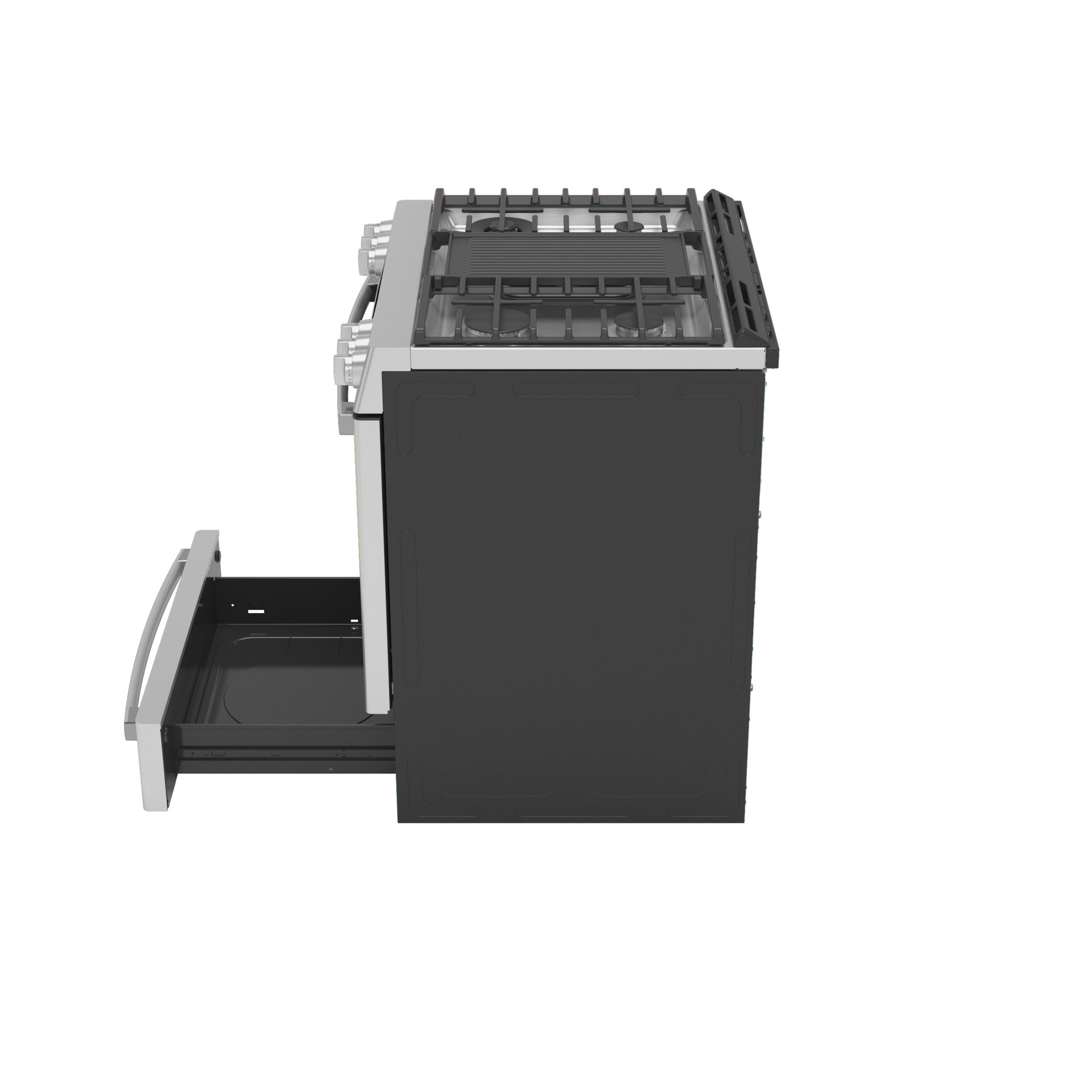 Model: PGS930YPFS | GE Profile GE Profile™ 30" Smart Slide-In Front-Control Gas Fingerprint Resistant Range with No Preheat Air Fry