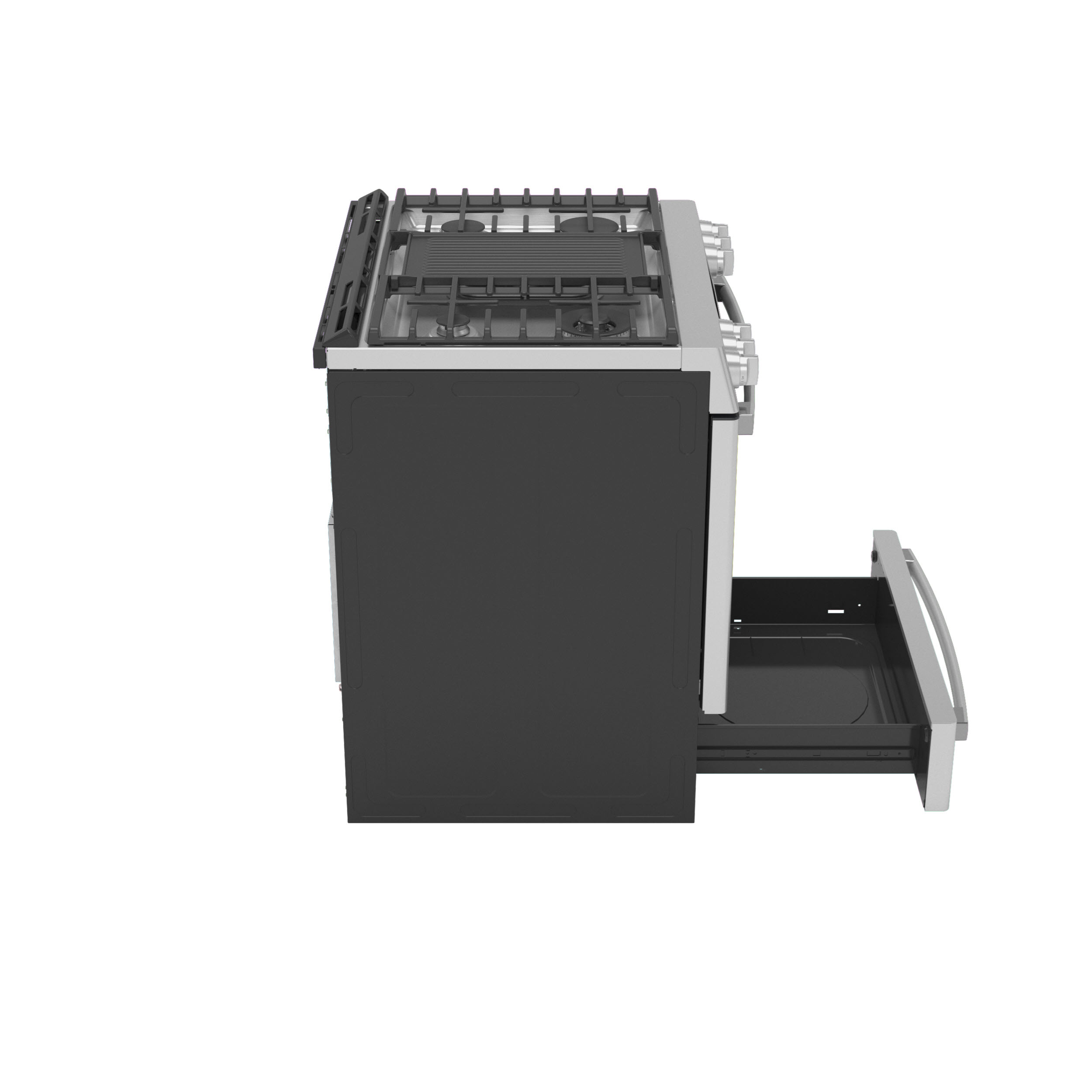 Model: PGS930YPFS | GE Profile GE Profile™ 30" Smart Slide-In Front-Control Gas Fingerprint Resistant Range with No Preheat Air Fry