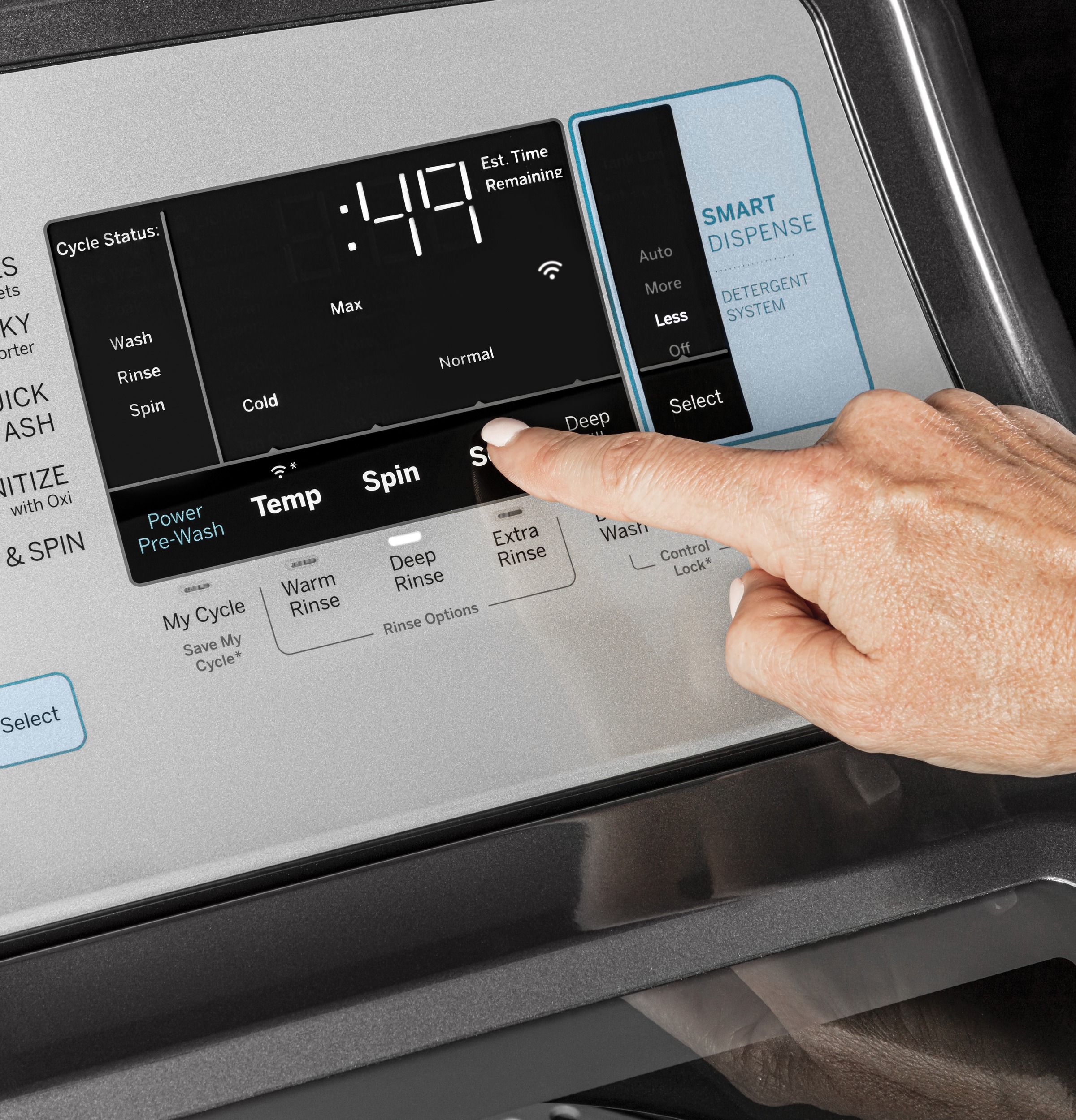 GE GTD84ECPNDG GE® 7.4 cu. ft. Capacity Smart aluminized alloy drum