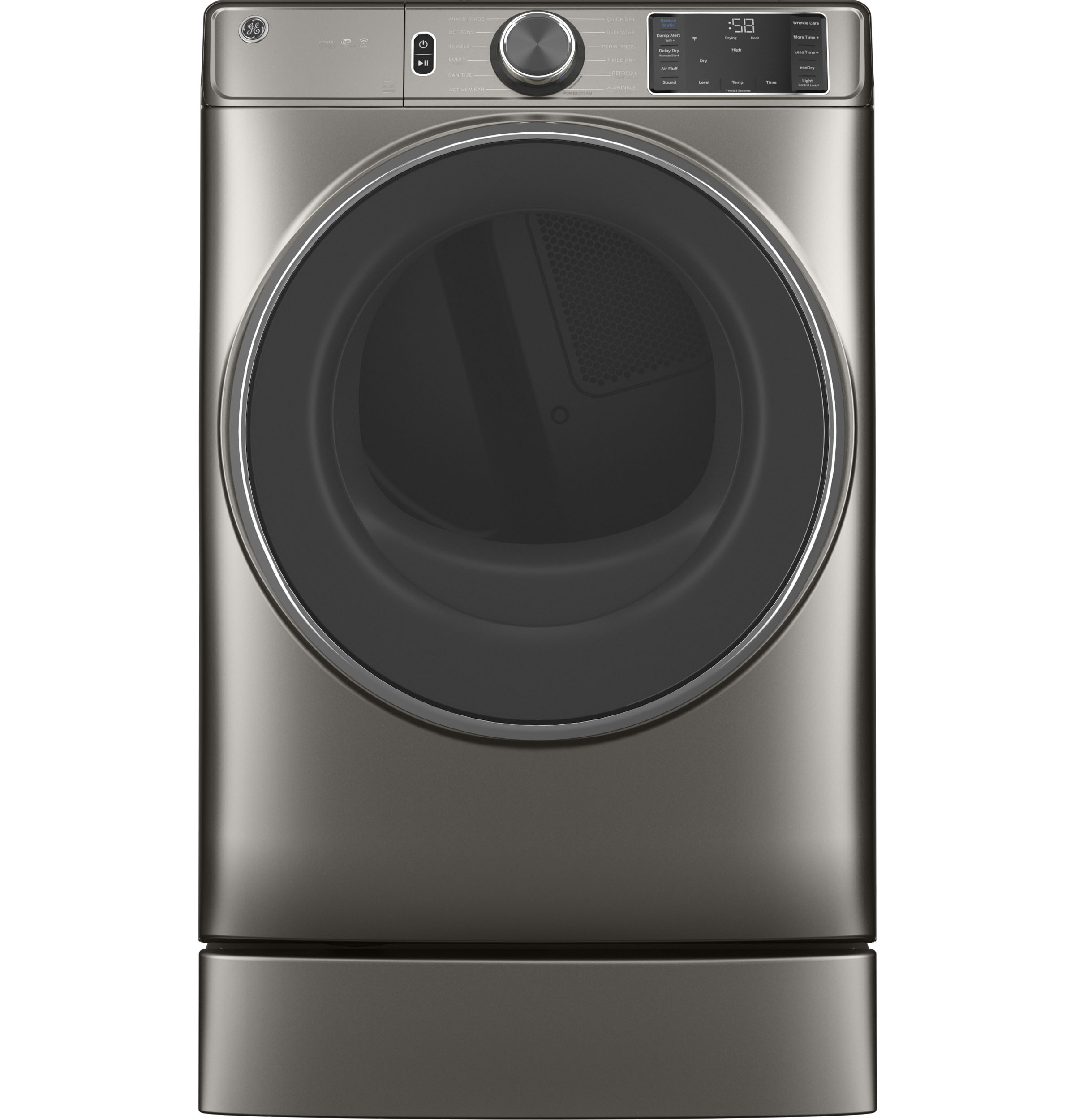 GE GFD65GSPNSN GE® 7.8 cu. ft. Capacity Smart Front Load Gas Dryer