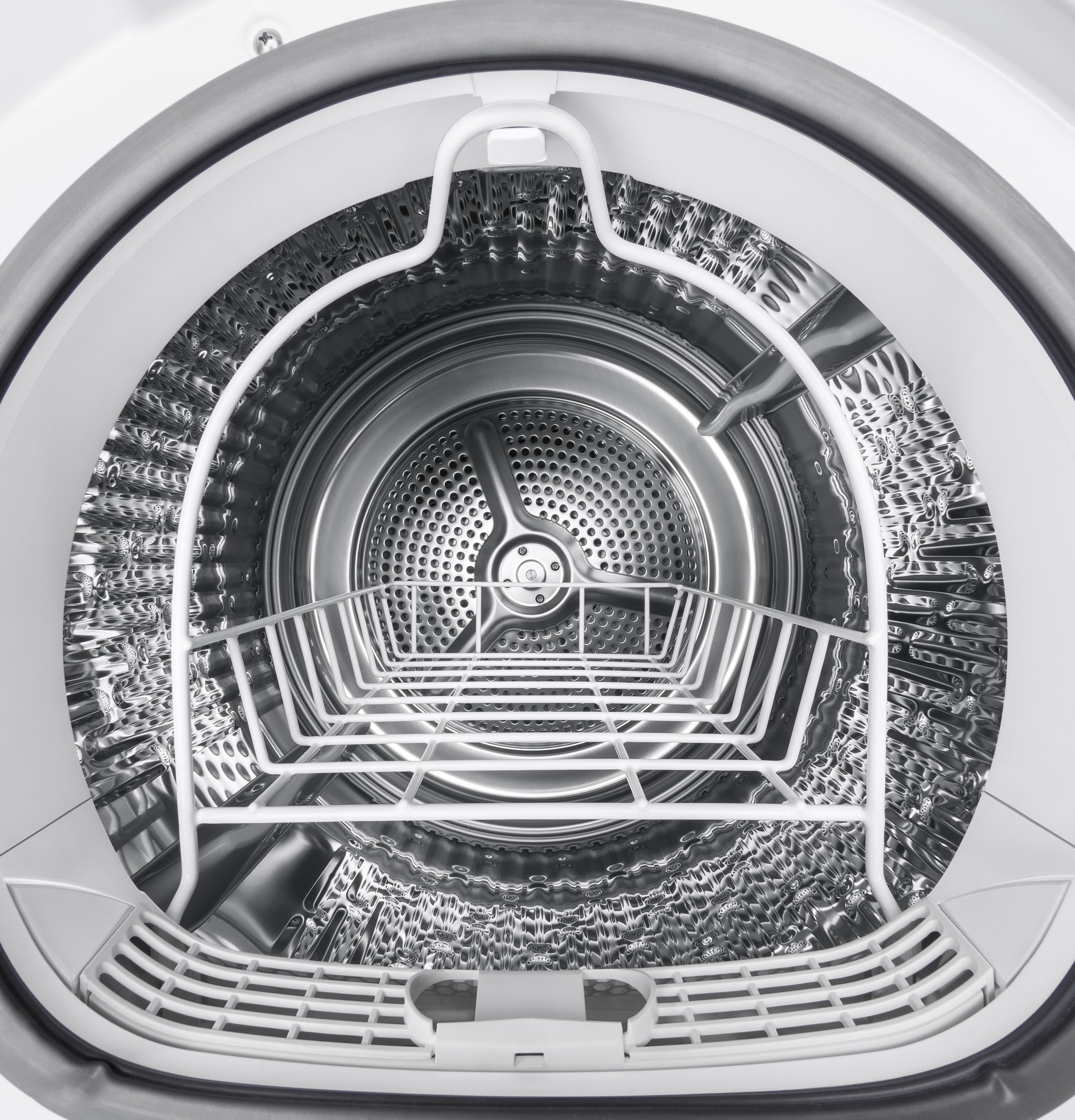 Model: GFD14ESSNWWSD | GE GE®  24" 4.3 Cu.Ft. Front Load Vented Electric Dryer with Stainless Steel Basket