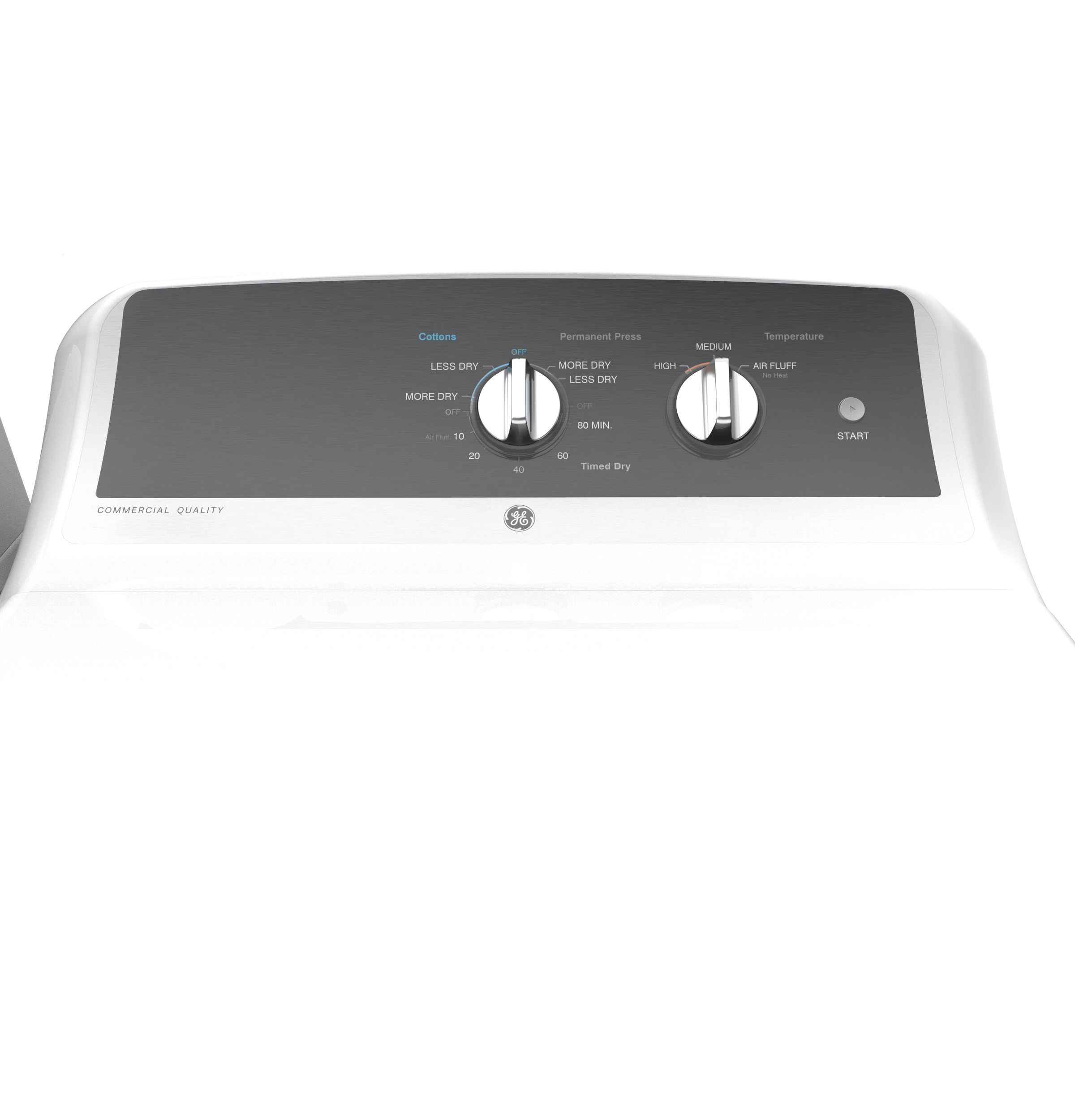 Model: GTX52EASPWB-Used | GE GE® 6.2 cu. ft. Capacity aluminized alloy drum Electric Dryer
