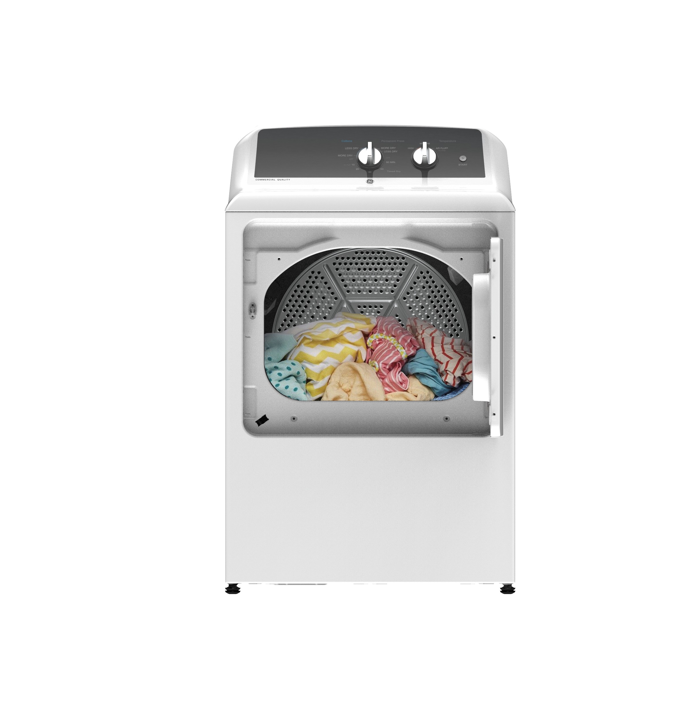 Model: GTX52EASPWB-Used | GE GE® 6.2 cu. ft. Capacity aluminized alloy drum Electric Dryer