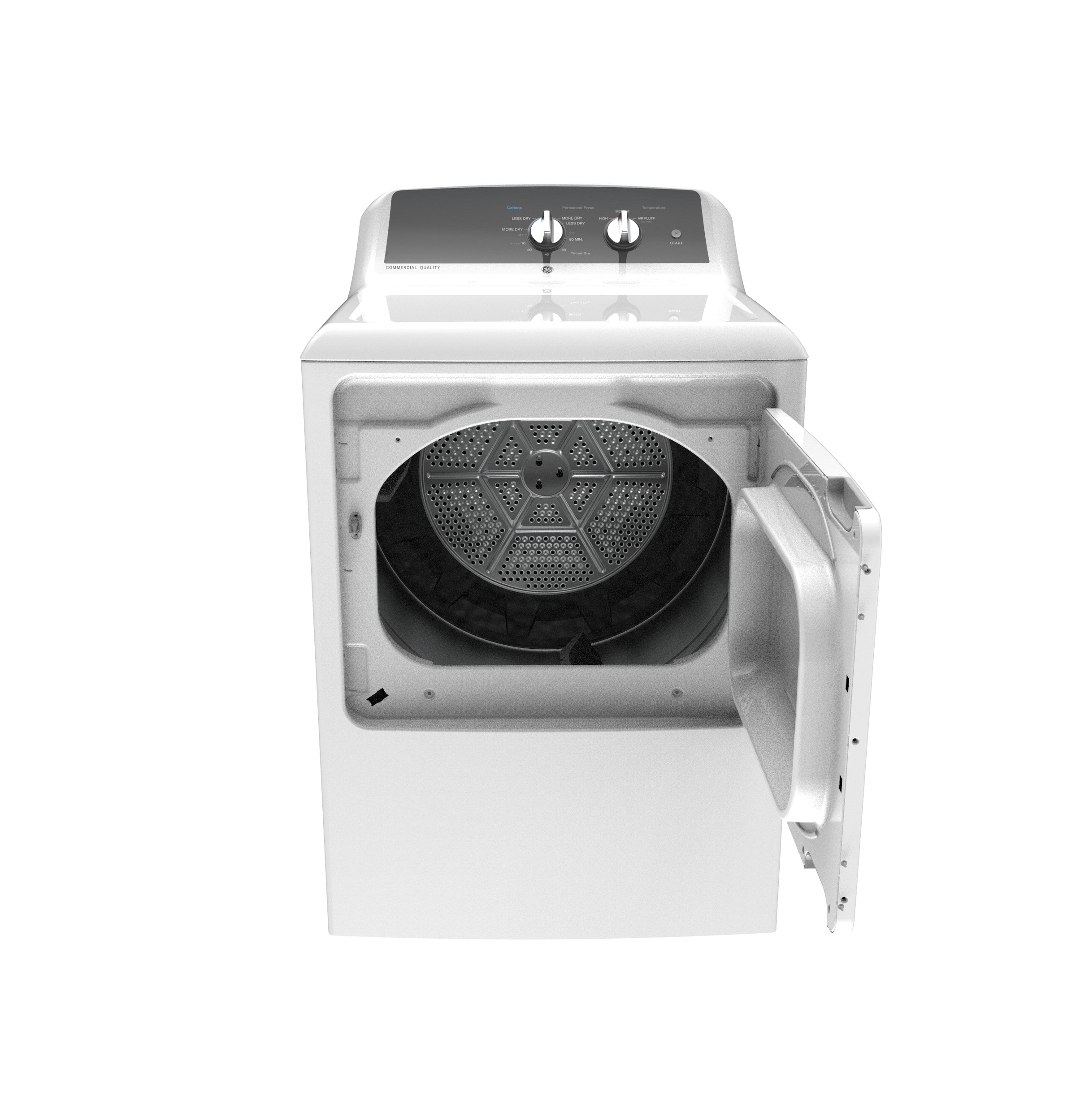 Model: GTX52EASPWB-Used | GE GE® 6.2 cu. ft. Capacity aluminized alloy drum Electric Dryer