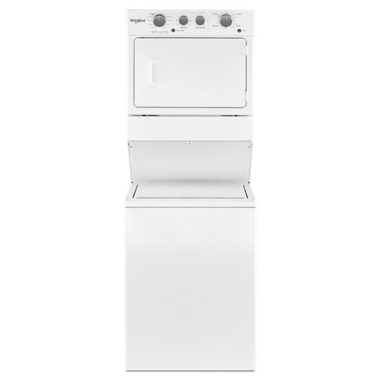 Model: WGT4027HW | Whirlpool 3.5 cu.ft Gas Stacked Laundry Center 9 Wash cycles and AutoDry™