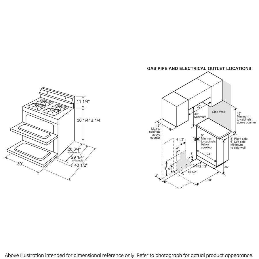 Model: JGBS86SPSS-D | GE GE® 30" Free-Standing Gas Double Oven Convection Range
