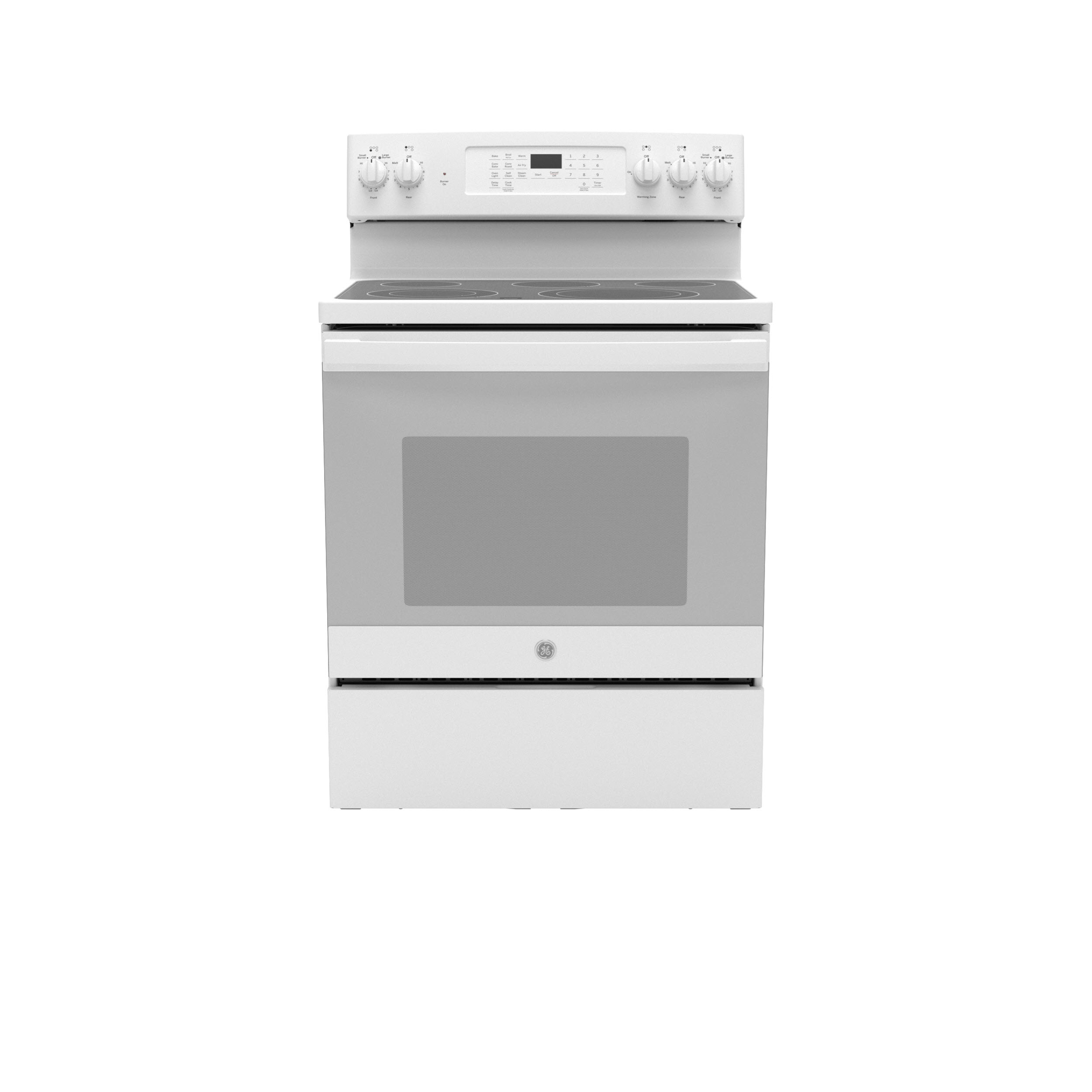 GE JB735DPWW GE 30" FreeStanding Electric Convection Range with No Preheat Air Fry