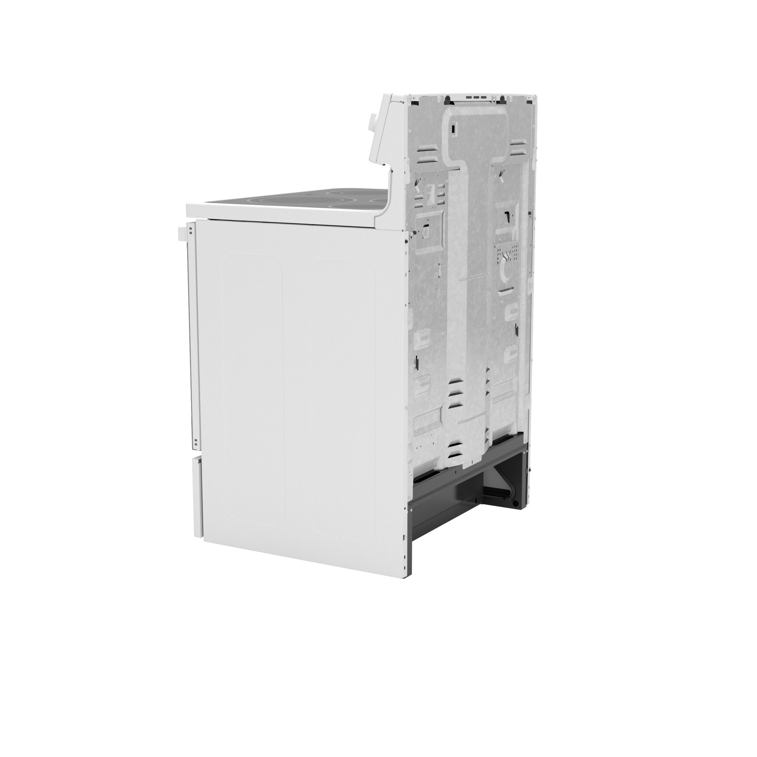 GE JB735DPWW GE 30" FreeStanding Electric Convection Range with No Preheat Air Fry