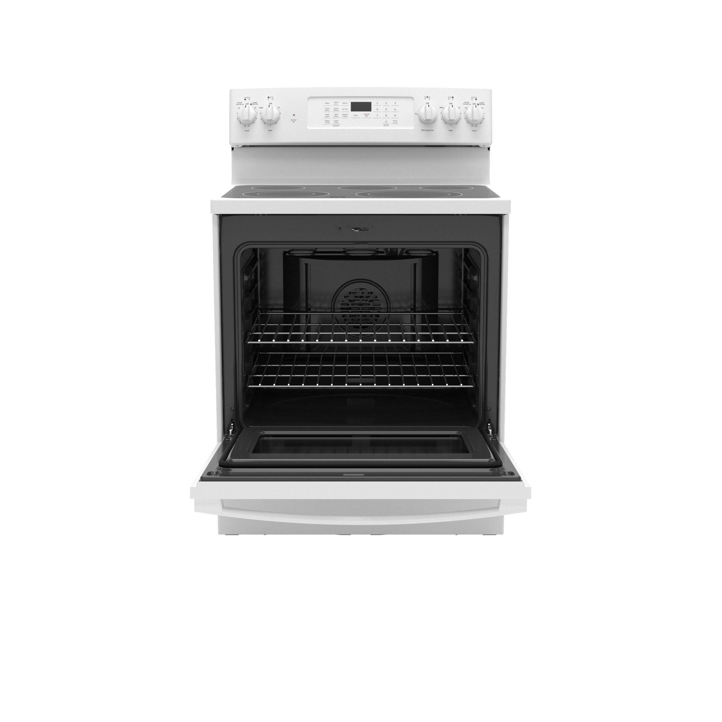 GE JB735DPWW GE 30" FreeStanding Electric Convection Range with No Preheat Air Fry