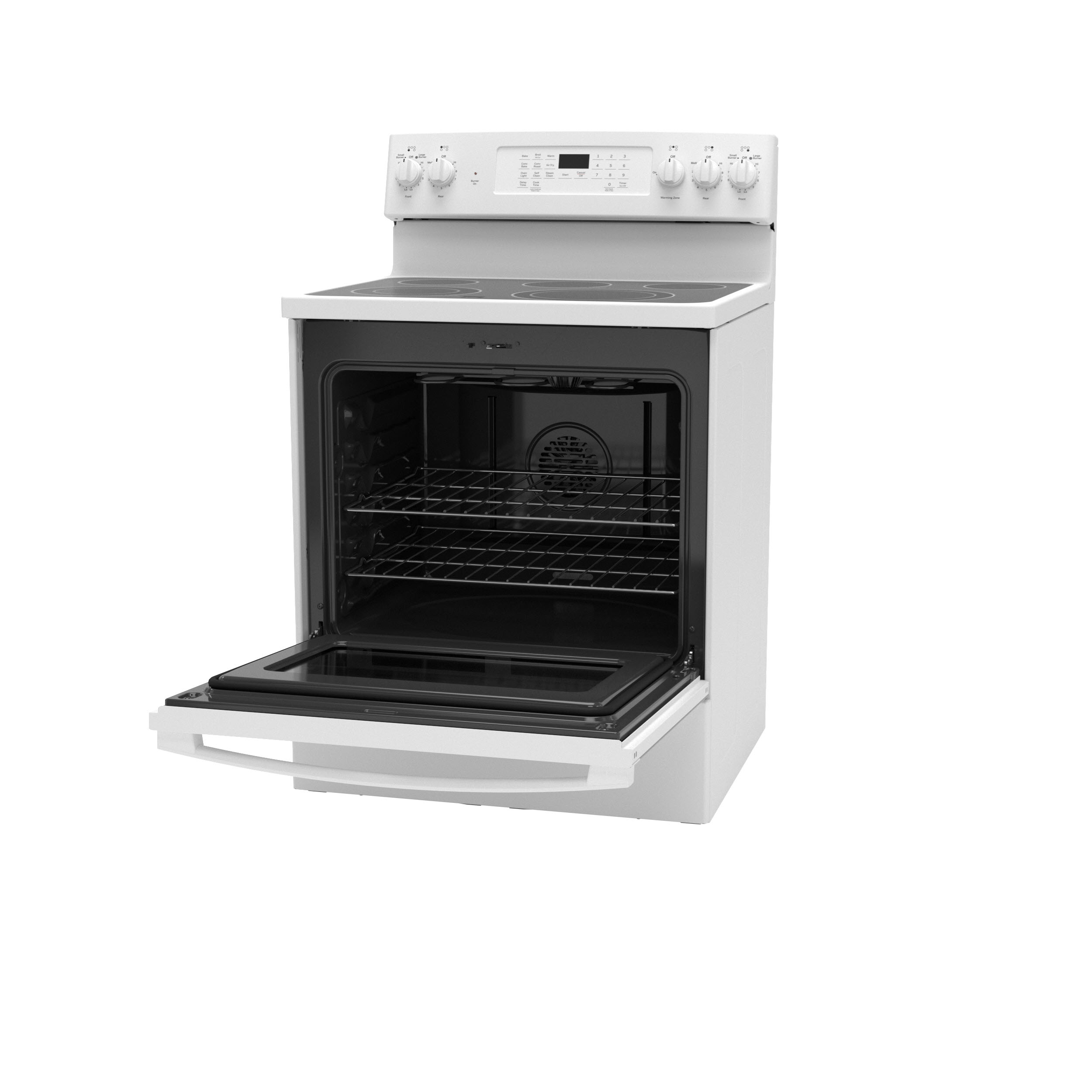 GE JB735DPWW GE 30" FreeStanding Electric Convection Range with No Preheat Air Fry