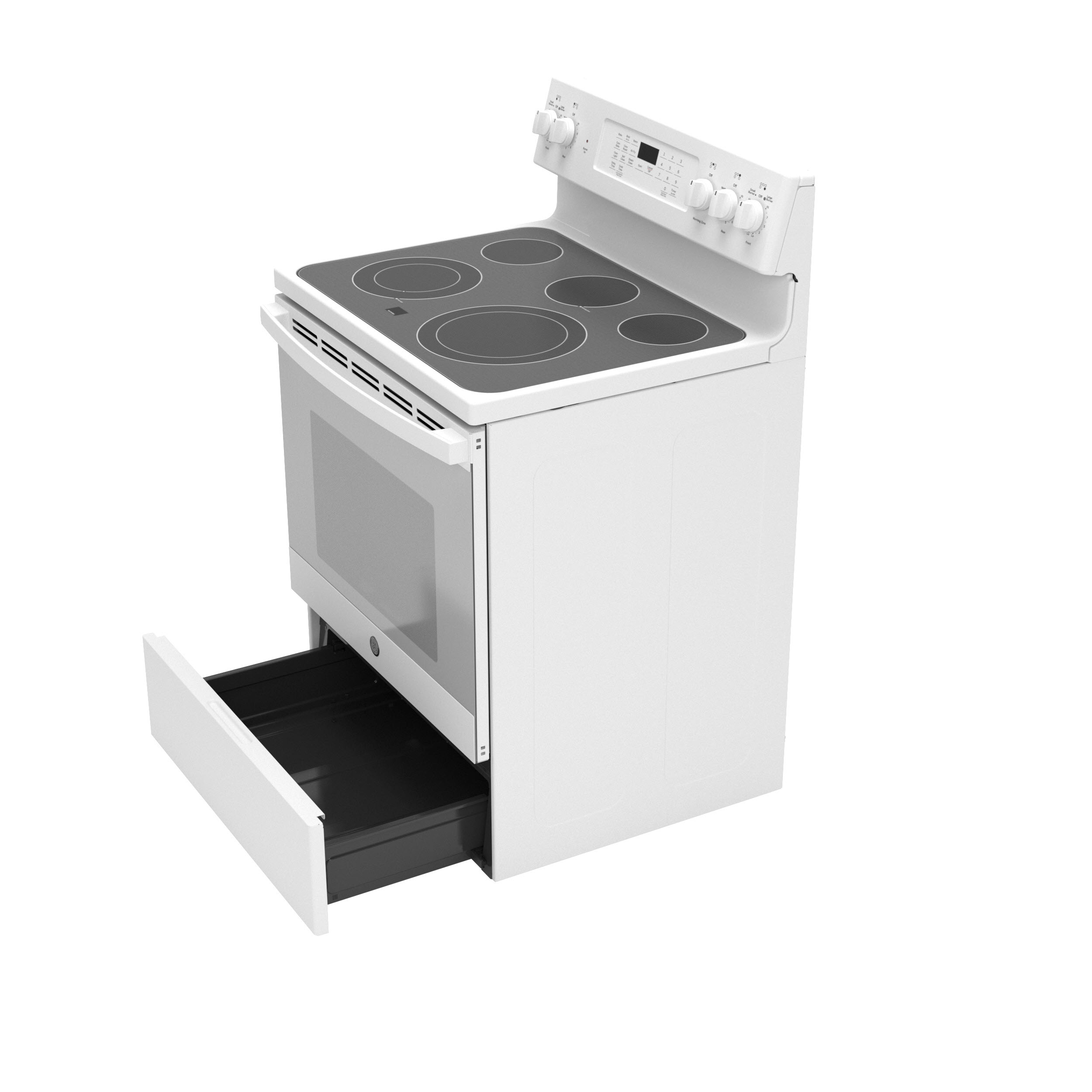 GE JB735DPWW GE 30" FreeStanding Electric Convection Range with No Preheat Air Fry