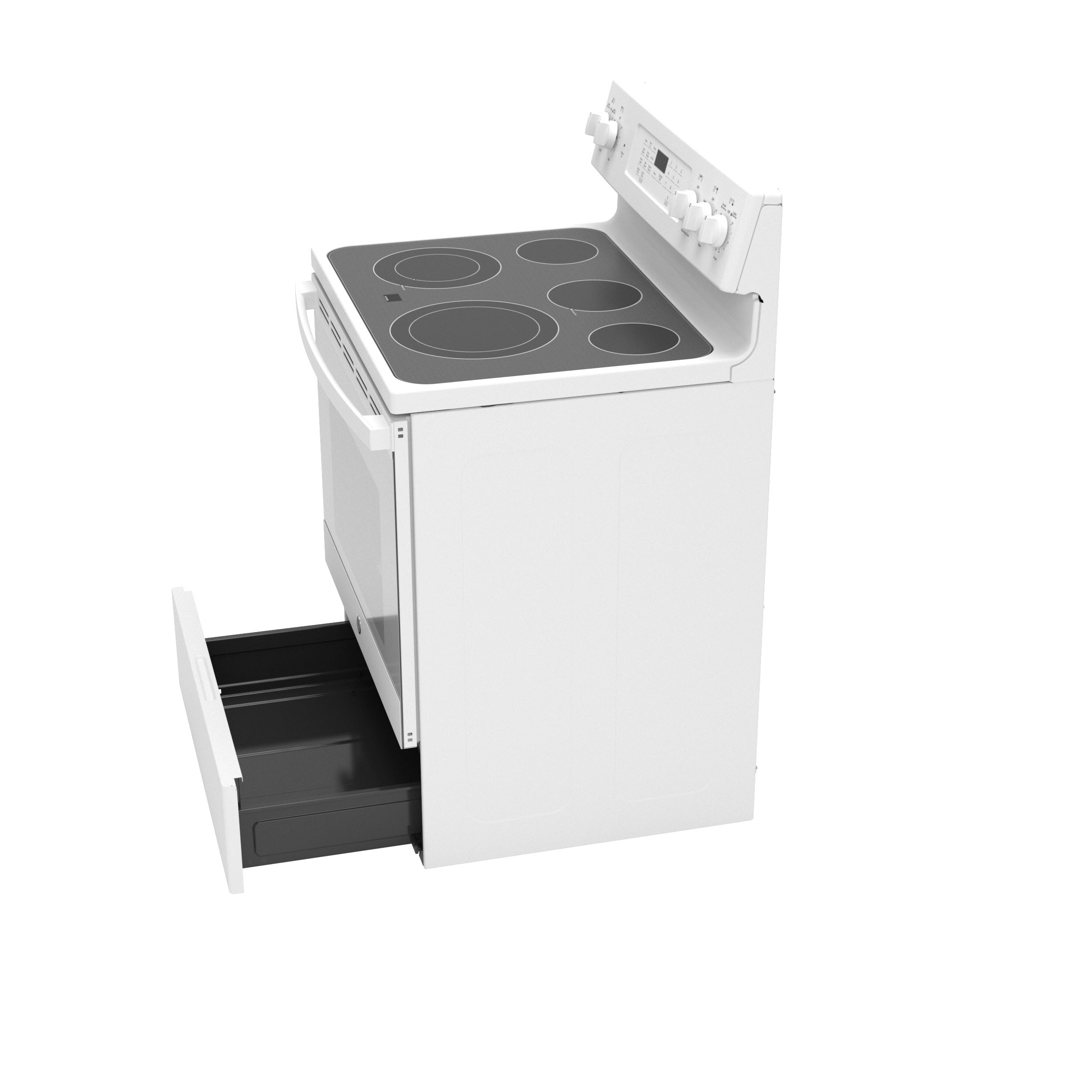 GE JB735DPWW GE 30" FreeStanding Electric Convection Range with No Preheat Air Fry