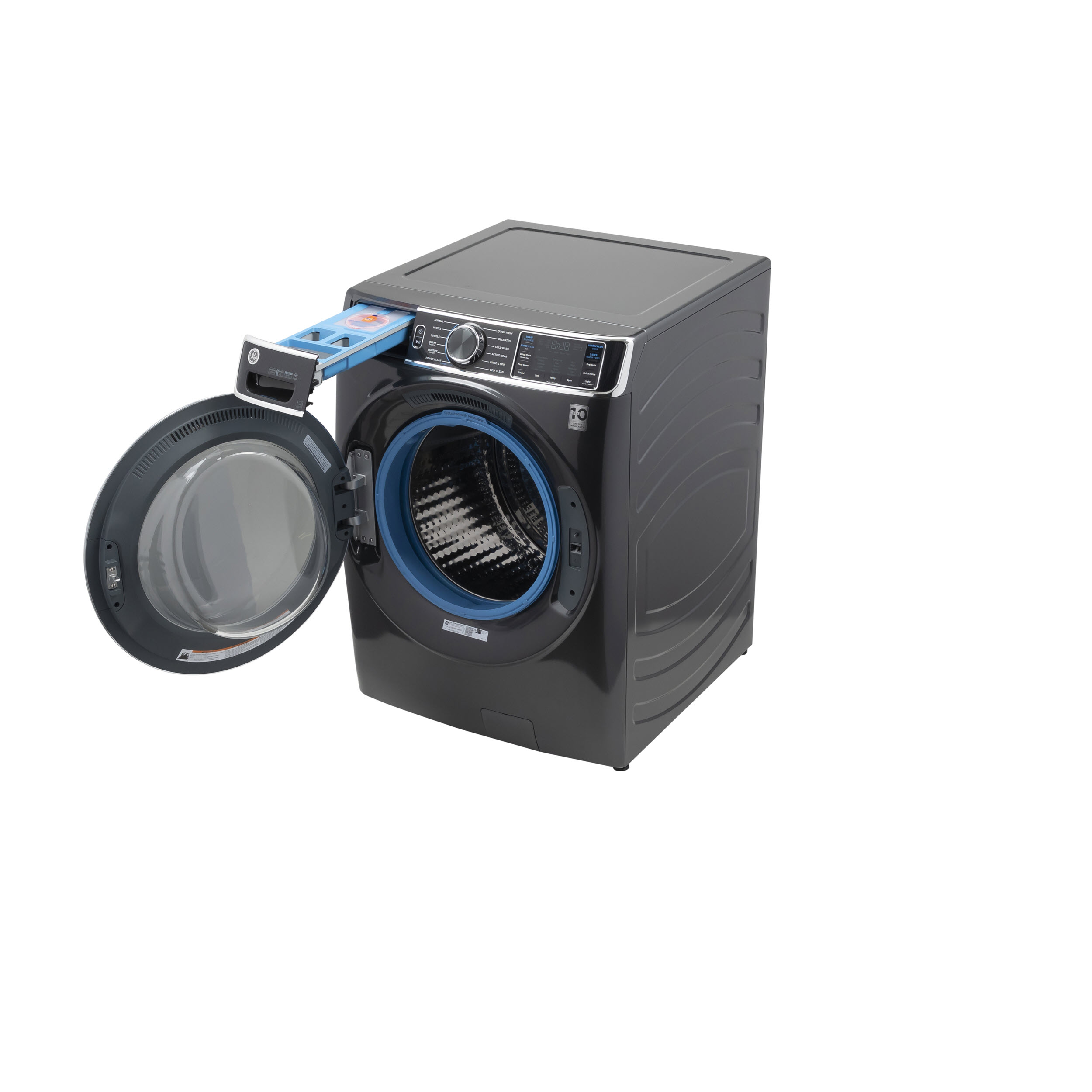 GE GFW850SPNDG GE® 5.0 cu. ft. Capacity Smart Front Load ENERGY