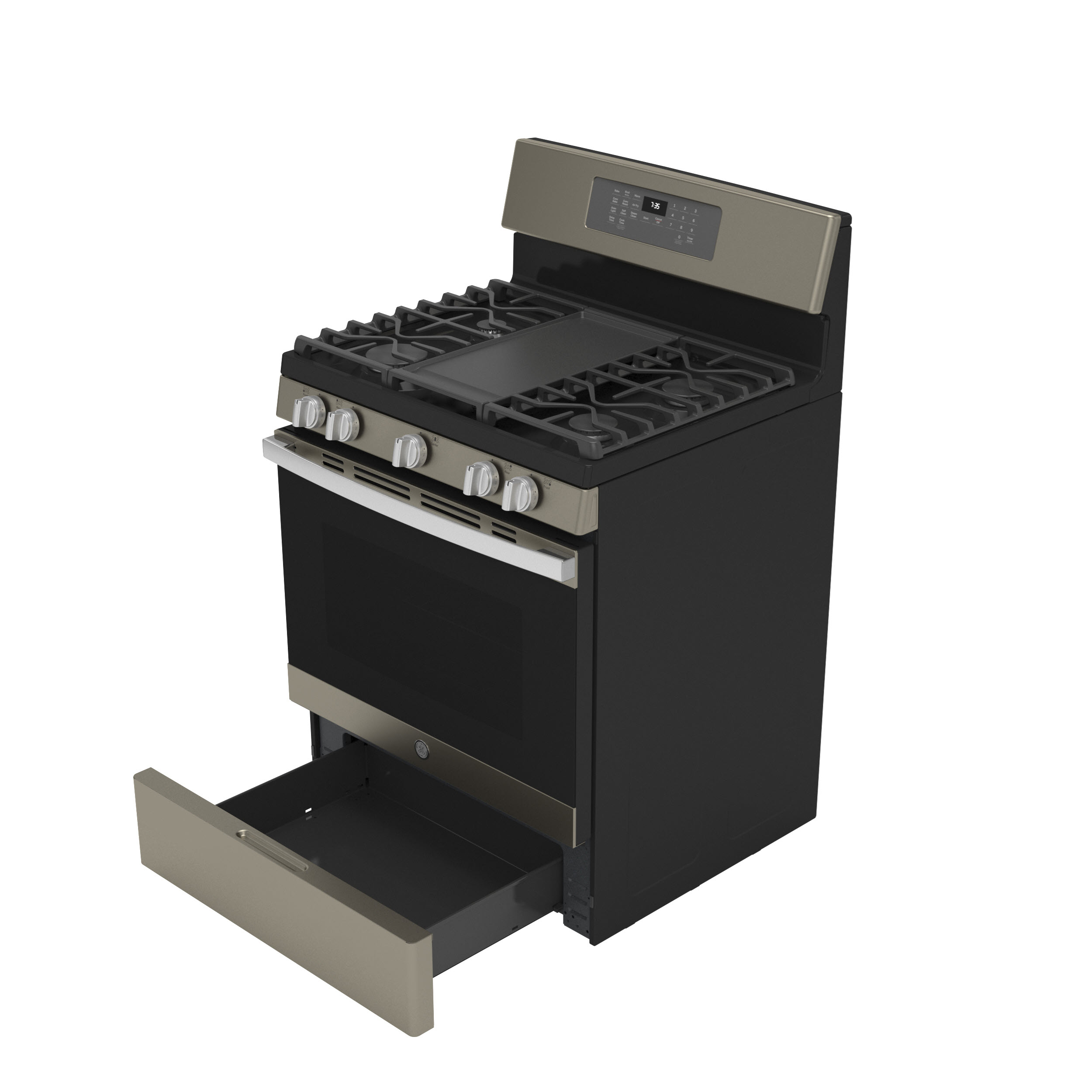 GE JGB735EPES GE® 30" FreeStanding Gas Convection Range with No