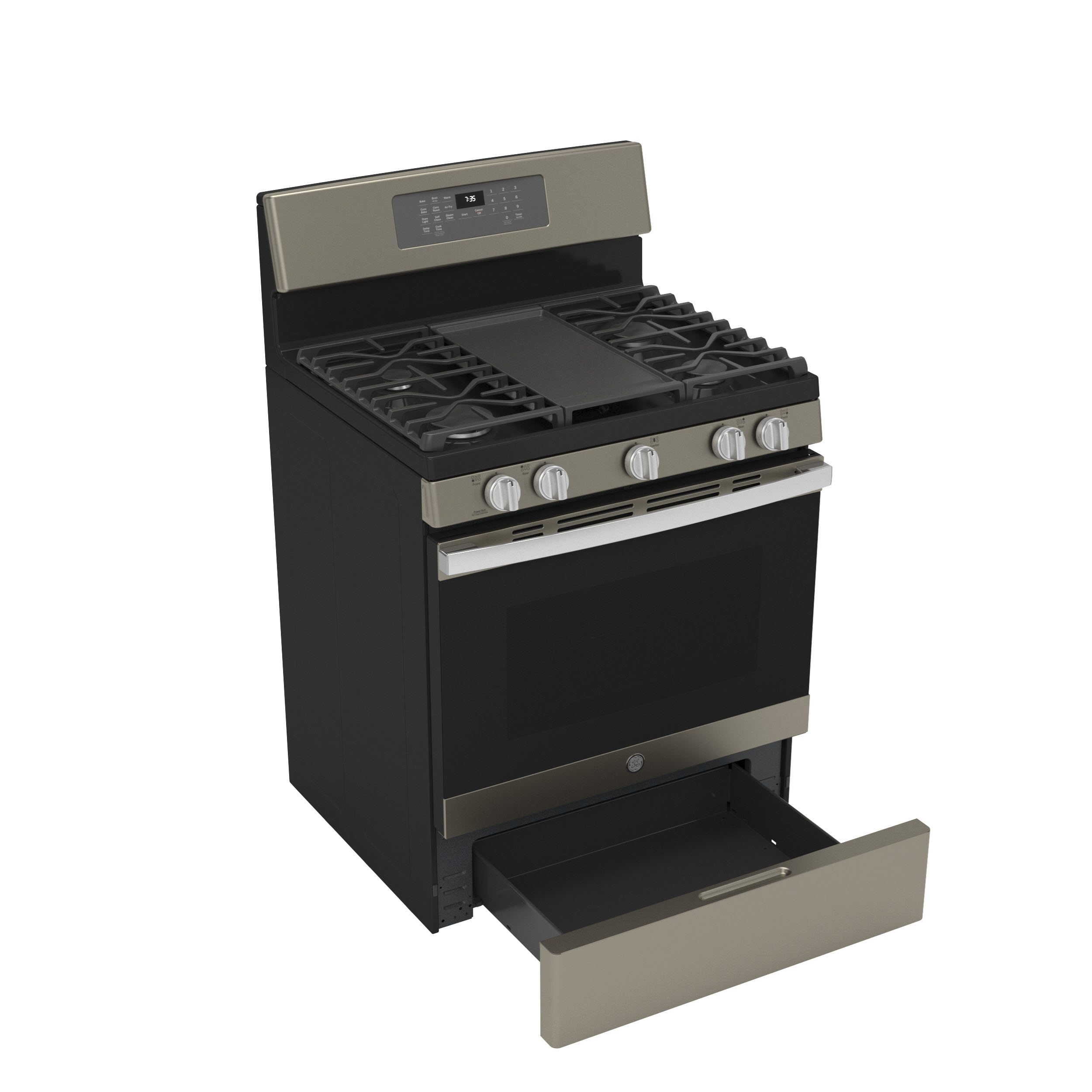 GE JGB735EPES GE® 30" FreeStanding Gas Convection Range with No