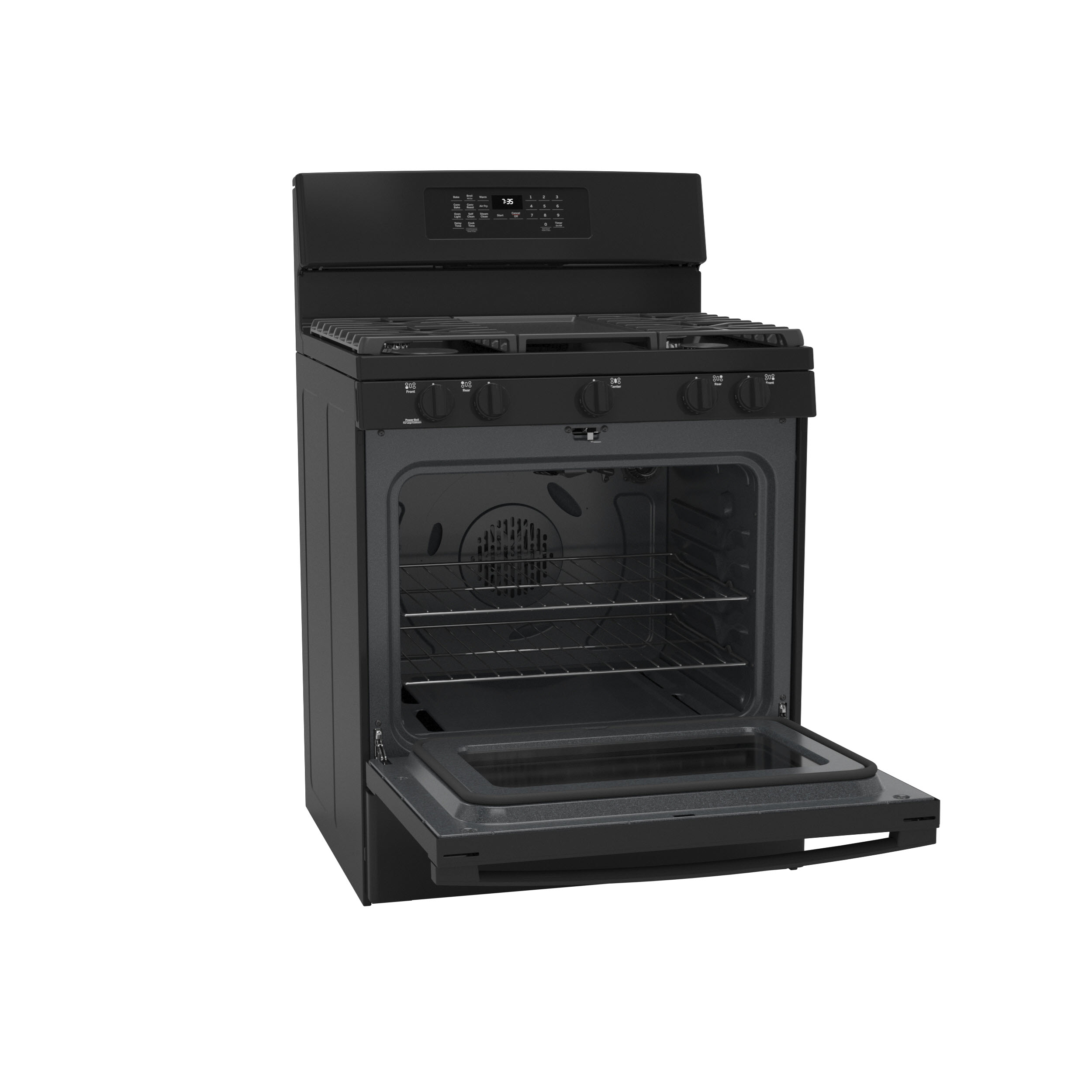 GE JGB735DPBB GE® 30" FreeStanding Gas Convection Range with No