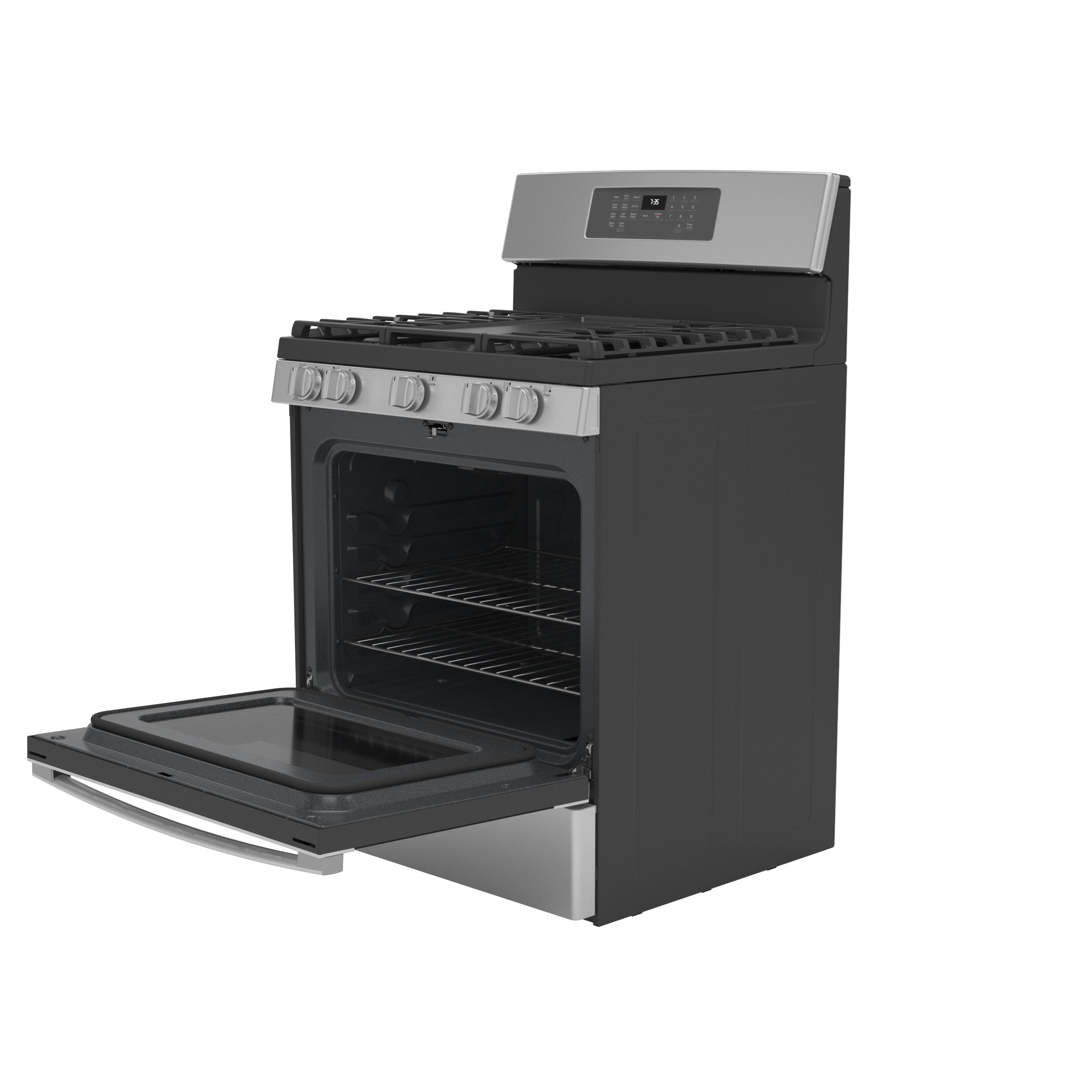 GE 30 Gas Steam/Self Clean Range with Air Fry, Convection, Griddle in  Slate - JGB735EPESC