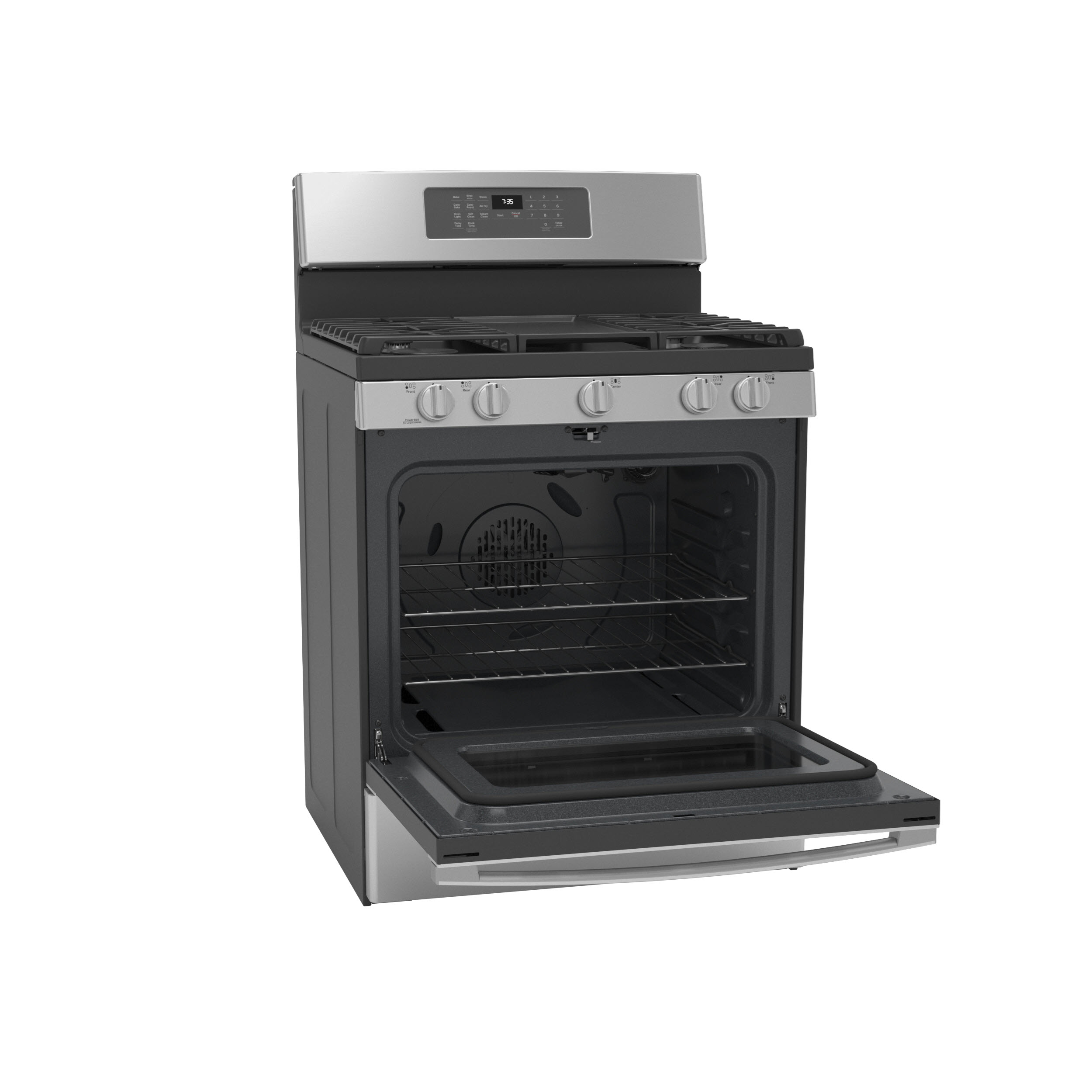 JGB735SPSS GE 30 Freestanding GAS Convection Range with Air Fry - Stainless Steel