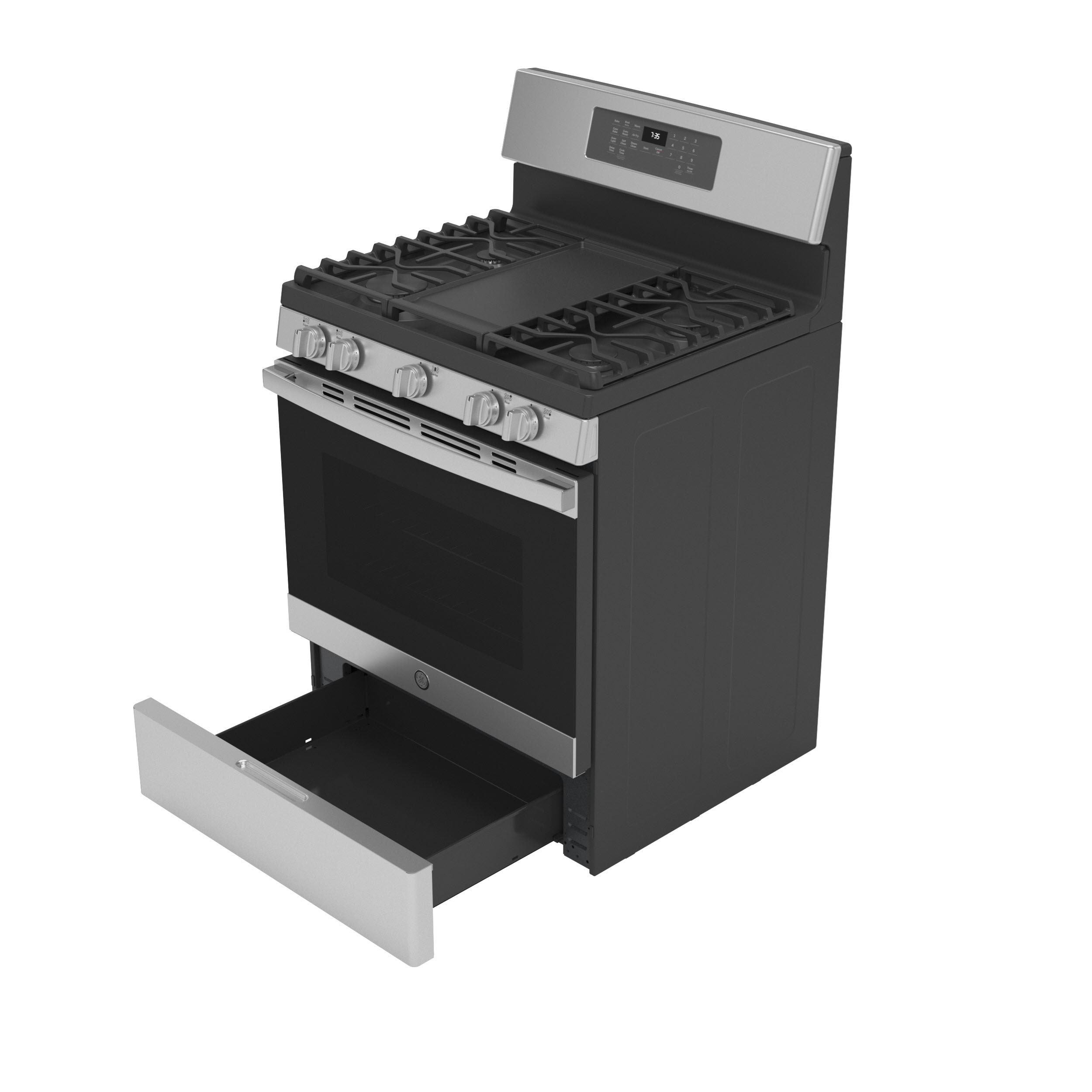 GE - JGB735EPES - GE® 30 Free-Standing Gas Convection Range with No  Preheat Air Fry-JGB735EPES