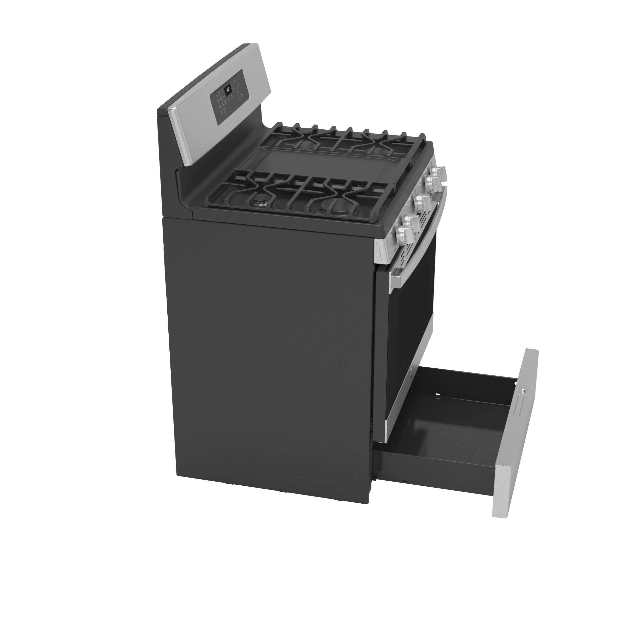 GE 30 Gas Steam/Self Clean Range with Air Fry, Convection, Griddle in  Slate - JGB735EPESC