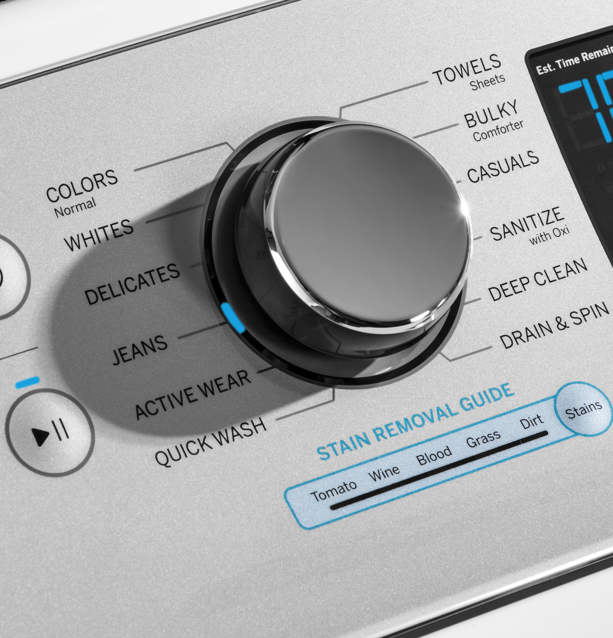 GE GTW720BPNDG GE® 4.8 cu. ft. Capacity Washer with Sanitize w/Oxi